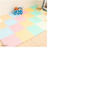 抗菌 ジョイントマット/フロアマット 【30角 約1.5畳 24枚組 キャンディ】 30×30×1cm 防音 弾力性 ポリエチレン 〔リビング〕