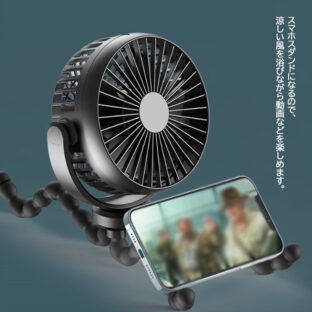 ミニUSB扇風機 タコ足 卓上 暑さ対策 省エネ 強力 ベビーカー usbファン 充電式